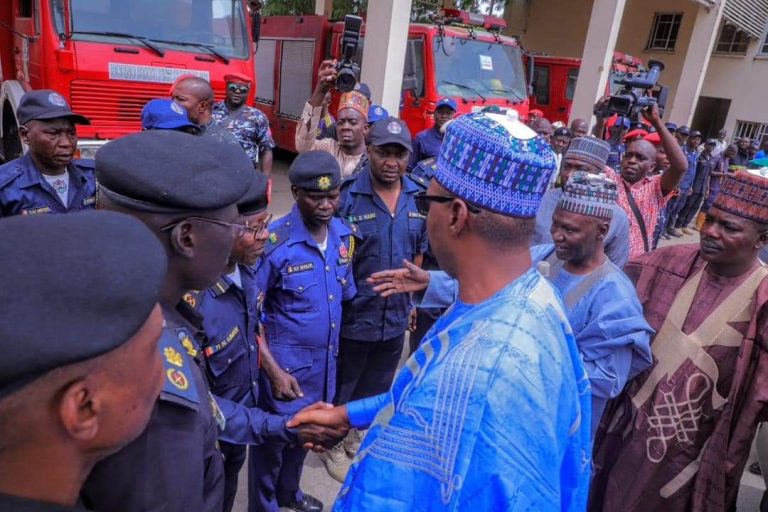 Borno Governor Zulum Rewards 149 Firefighters with N14.9m for Quenching Gamboru Market Fire