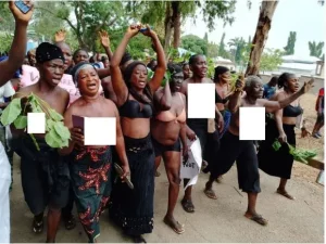 Nasarawa State: Women Strip Half-Naked to Protest Outcome of Governorship Election