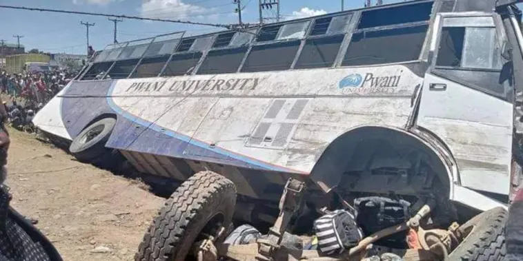 Fatal Accident: Pwani University Bus Collides with Matatu in Naivasha, Leaving 14 Dead